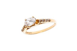 ANILLO ORO 10K SOL/PL MOD. AD136 AMA MEX.