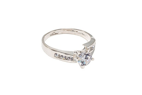 ANILLO PLATA .925 SOLITARIO PL MOD. AD16 MEX.