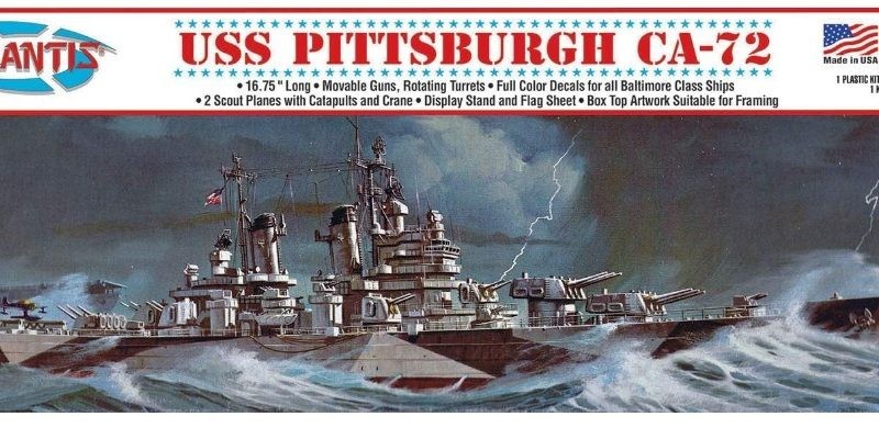 Kit de modelo de plastico barco USS PITTSBURGH CA72