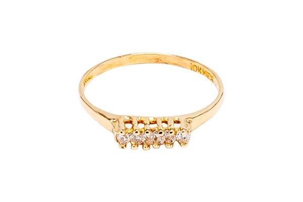 ANILLO ORO 10K CHURUMBELA MOD. AD289 AMA MEX.