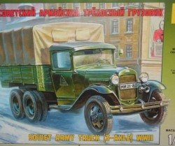 Kit de modelo de plastico camion del ejercito sovietico Segunda Guerra Mundial escala 1 a 35