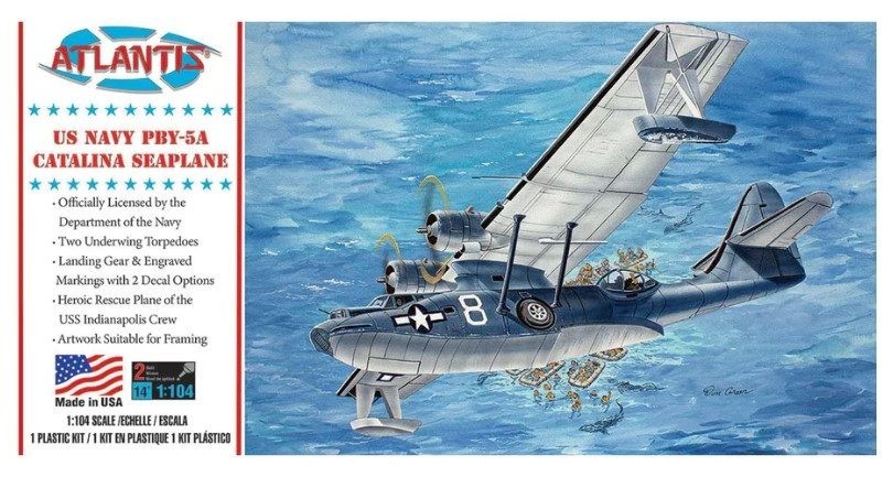 Kit de modelo de plastico de hidroavion de la Marina de los EU PBY5A Catalina