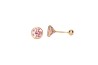 BROQUEL ORO 10K BISEL #5 ROSA MEX.