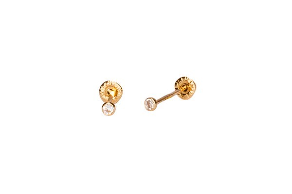 BROQUEL ORO 10K MINI BISEL MEX.
