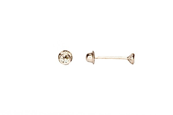 BROQUEL ORO 10K BISEL #2 BCO MEX.