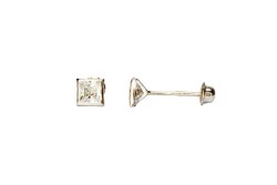 BROQUEL ORO 10K BISEL CUADRO 3X3 BCO MEX.