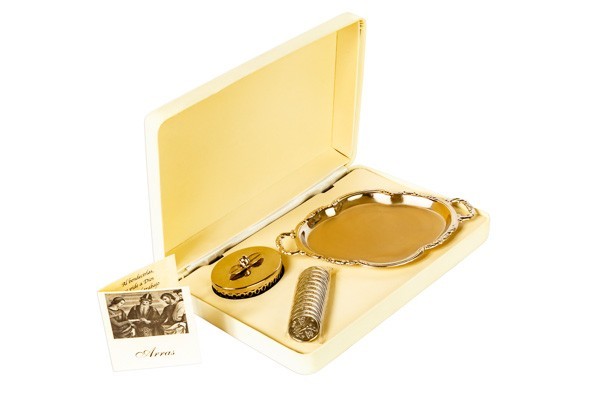 ARRAS LAM 14K EST. BEIGE BCO/AMA MEX.