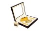 ARRAS LAM 14K CAOBA BCO/AMA MEX.