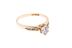ANILLO ORO 10K SOL/PL MOD. AD02 AMA MEX.