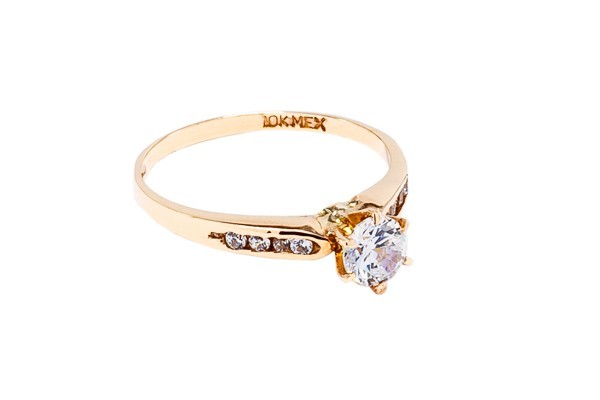 ANILLO ORO 10K SOL/PL MOD. AD02 AMA MEX.