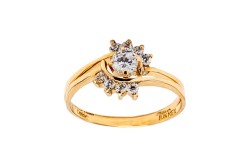 ANILLO ORO 10K ALIANZA MOD. AD223 AMA MEX.