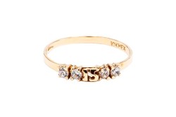 ANILLO ORO 10K 15 AÑOS MOD. AD988 AMA MEX.