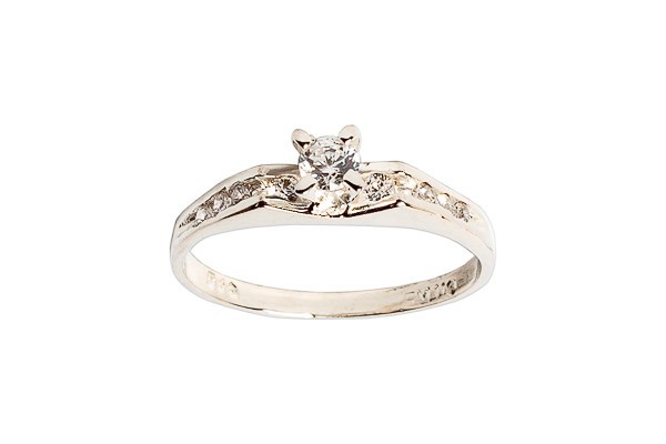 ANILLO PLATA .925 SOLITARIO PL MOD. AD08 MEX.