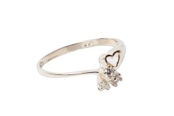 ANILLO PLATA .925 CORAZON MOD. AD805 MEX.