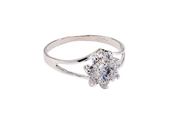 ANILLO PLATA .925 ROSETA MOD. AD494 MEX.
