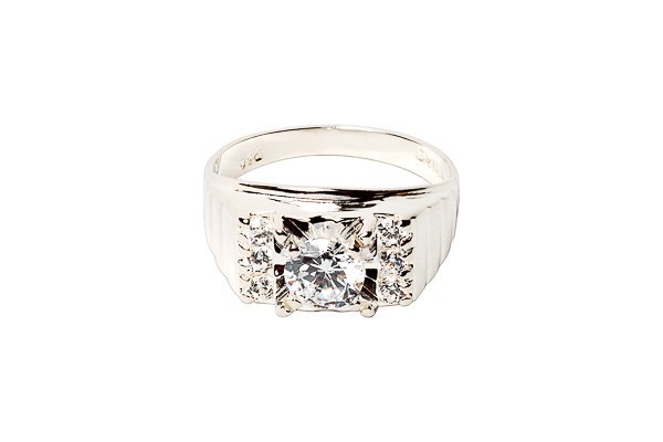 ANILLO PLATA .925 CAB P/BCA MOD. AC02 MEX.