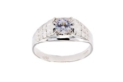ANILLO PLATA .925 CABALLERO MOD. AC38 MEX.