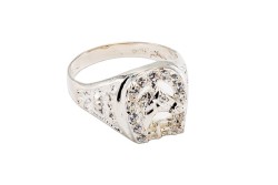 ANILLO PLATA .925 CAB HERRADURA MOD.AC57 MEX.