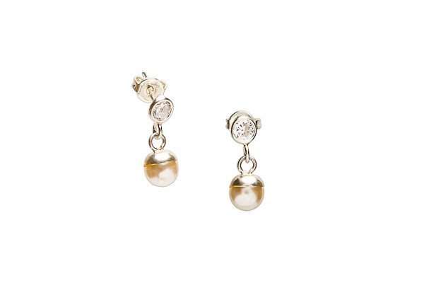 ARETES PLATA .925 COLG PERLA MEX.