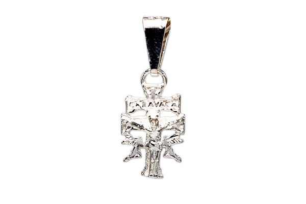 DIJE PLATA .925 CRUZ CARAVACA VAC MEX.