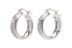 ARRACADAS PLATA .925 DIAMANTADA #4 BAN MEX.