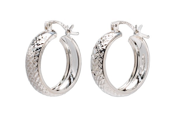 ARRACADAS PLATA .925 DIAMANTADA #4 BAN MEX.