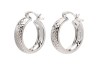 ARRACADAS PLATA .925 DIAMANTADA #4 BAN MEX.