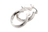 ARRACADAS PLATA .925 DIAMANTADA  #2 BAN MEX.