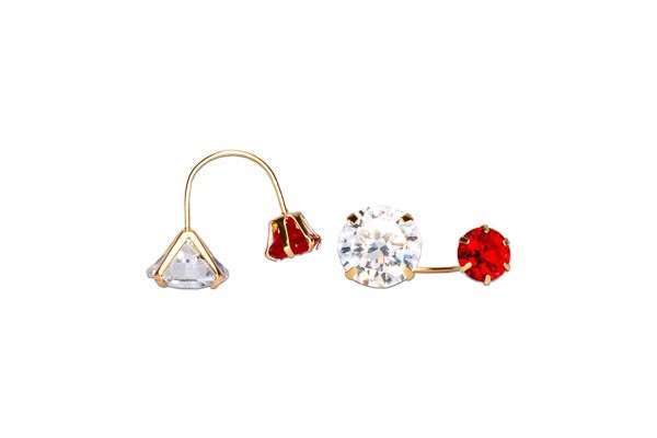 BROQUEL ORO 10K TEL 9X6 ROJO MEX.