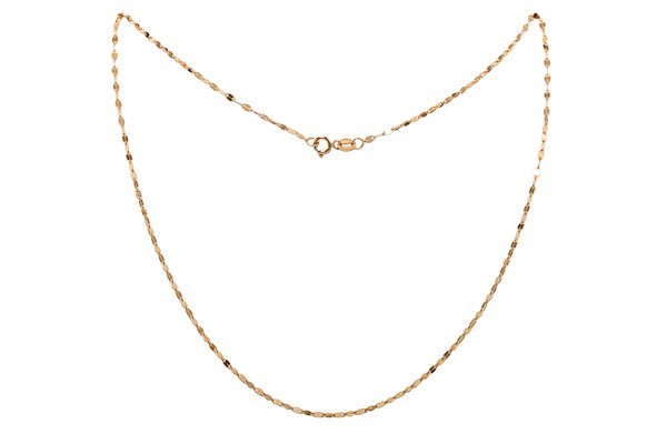 CADENA ORO 10K HOJA CE2  M.35 MEX.