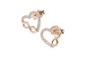 ARETES ORO 10K CRZN/INFINITO C/P FLZ AMA MEX.