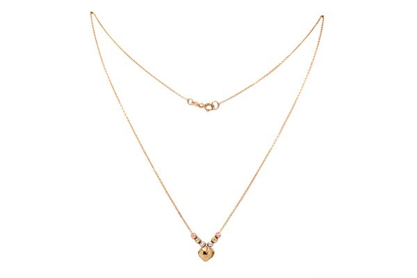 GARGANTILLA ORO 10K SD CRZN GLOBO FLZ FLOR MEX.