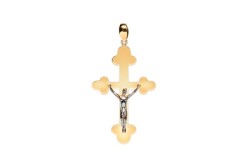 DIJE ORO 10K CRISTO FLZ COMB MEX.