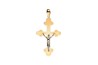 DIJE ORO 10K CRISTO FLZ COMB MEX.