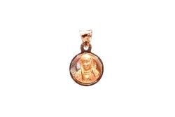 MEDALLA ORO 10K V. GPE BUSTO RED 07-10 FLOR MEX.
