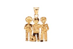 DIJE ORO 10K 3 NIÑOS 08-10 AMA MEX.