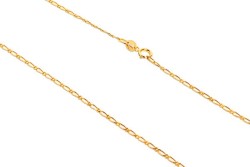 CADENA ORO 10K CARTIER 1X1 BAS M.55 MEX.