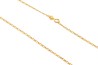 CADENA ORO 10K CARTIER 1X1 BAS M.55 MEX.