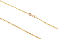 CADENA ORO 10K CARTIER 3X1 BAS-PAVE M.40 MEX.