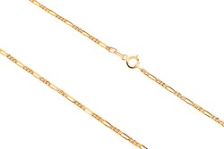 CADENA ORO 10K CARTIER 3X1 BAS-PAVE M.40 MEX.