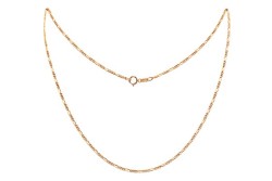 CADENA ORO 10K CARTIER 3X1 M.45 PAVE BAS MEX.