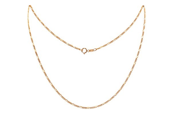 CADENA ORO 10K CARTIER 3X1 M.45 PAVE BAS MEX.