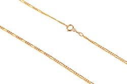 CADENA ORO 10K CARTIER 3X1 BAS-PAVE M.45 MEX.