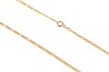 CADENA ORO 10K CARTIER 3X1 BAS-PAVE M.45 MEX.