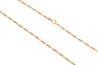 CADENA ORO 10K CARTIER 3X1 BAS-PAVE M.50 MEX.