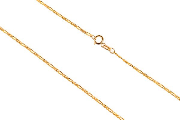 CADENA ORO 10K CARTIER 3X1 BAS-PAVE M.55 MEX.