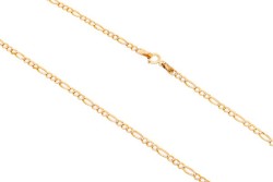 CADENA ORO 10K CARTIER 3X1 BAS-PAVE M.55 MEX.