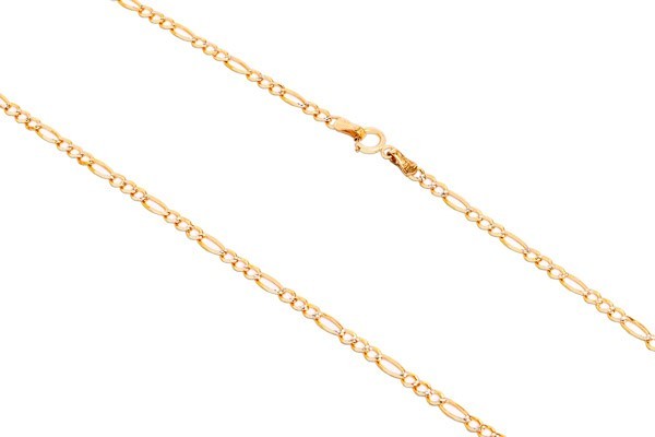 CADENA ORO 10K CARTIER 3X1 BAS-PAVE M.55 MEX.