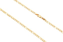 CADENA ORO 10K CARTIER 3X1 BAS-PAVE M.60 MEX.