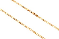 CADENA ORO 10K CARTIER 3X1 M.60 PAVE BAS MEX.